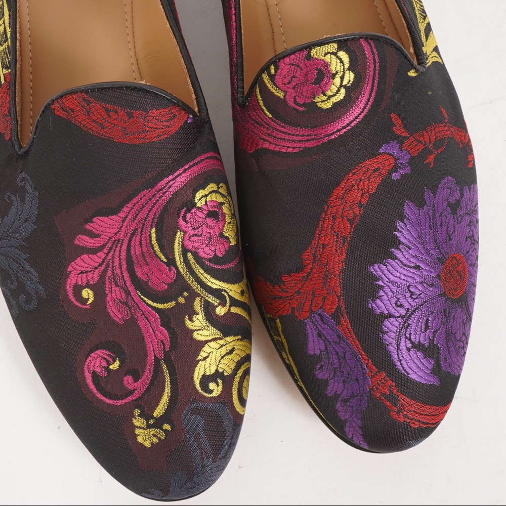 NIB Versace Pantofola Tessuto Multicolor Size 40 - Picture 3 of 12